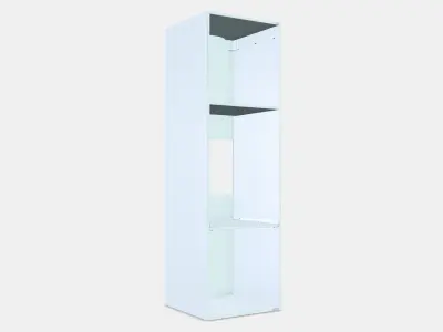 METOD High cabinet frame for fridge-oven Low-poly 3D model