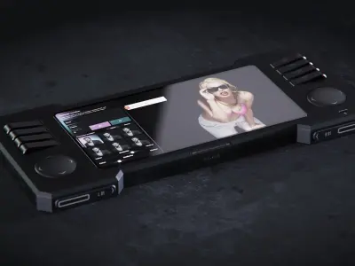 Sci-Fi Console 3D Model - No Texture - Only Mesh 3D model