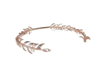 Laurel Wreath Head v1 011 Low-poly 3D model