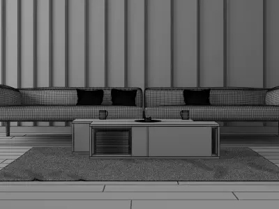 Sofa Set - Home Furniture 10 3D model