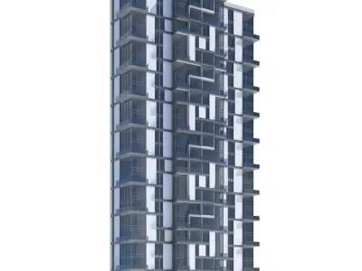 Waterfront Building 3D model