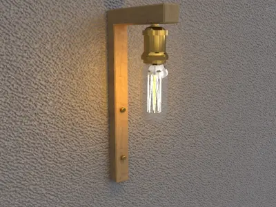 Wall Lamp 3D model 8