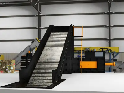  Waste Press Baling Machine Black 