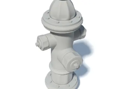 Weathered Fire Hydrant 3D model
