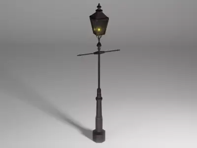 street lamp Low-poly 3D model