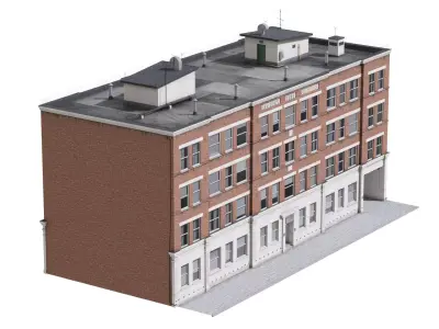 Building at old church st 48 London 3D model 3D model