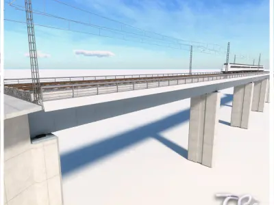 RAILWAY VIADUCT 3D model