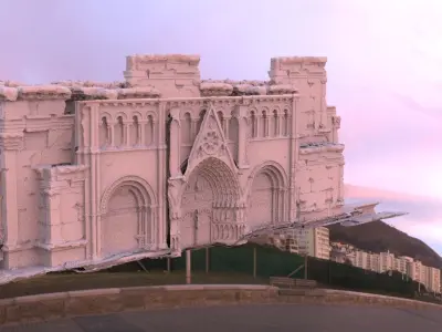 City Castle cathedral Door ornate 3D model