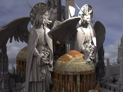 Angelic Grand Dome council kit bash 1 3D model