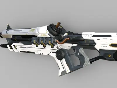 Dark Matter Surge Rifle Low-poly 3D model