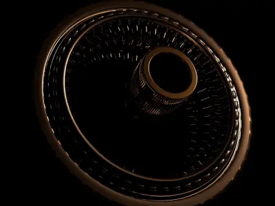 sci-fi wheel 3D model