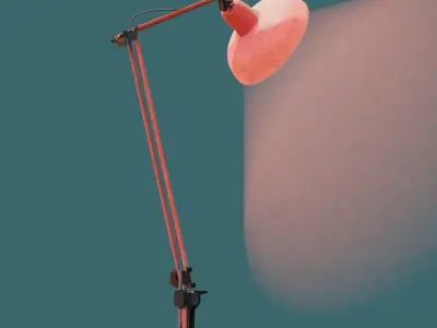 workshop lamp Free low-poly 3D model
