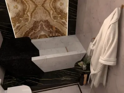 modern bathroom 3D model