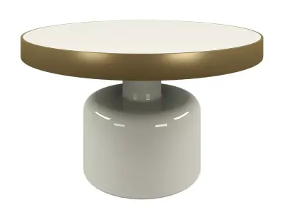 COFFEE TABLE GLAM WHITE 3D model