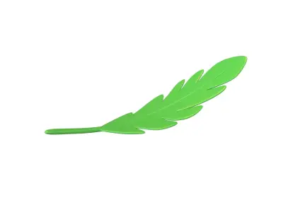 Leaves 011 Low-poly 3D model