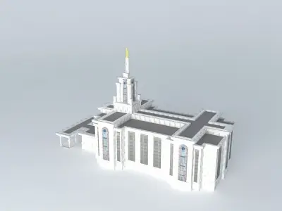 LDS. Templo Mormon, Bogota, Colombia,  57th operating temple Free 3D model