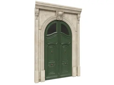Entrance classic door 45 3D model