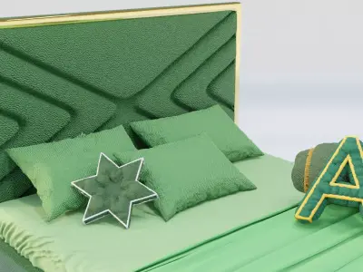 Munich Aliver Bed 3D model