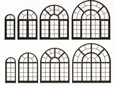 Modern Window Collection for 3ds Max 3D model