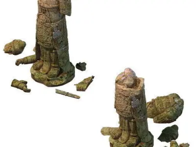 Game Model - Terracotta Warriors General statue 3D model