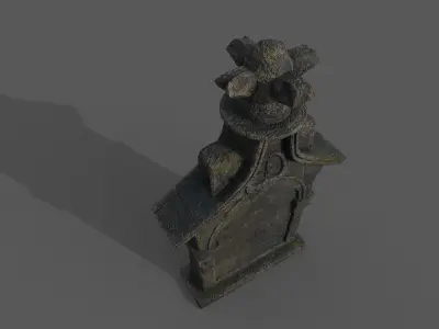 Tombstone Bloodborne Style  Low-poly 3D model