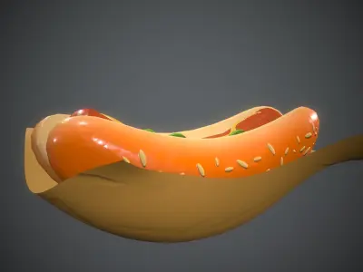 Stylized Hot Dog