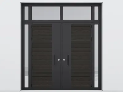Aluminium door 62 3D model