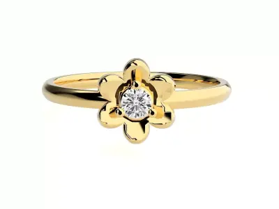 Women ring 3D print model 136