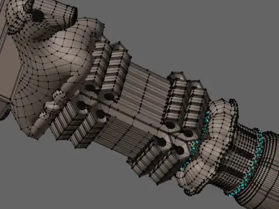 Persian Pillar 3D model