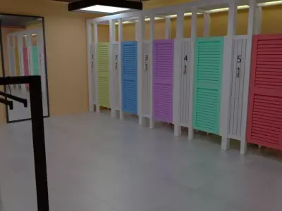 fitting room for clothing store 3D model