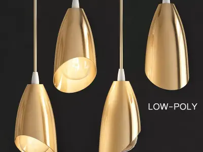 Pendant lamp 21-49 by Delightful low poly 3d model Low-poly 3D model