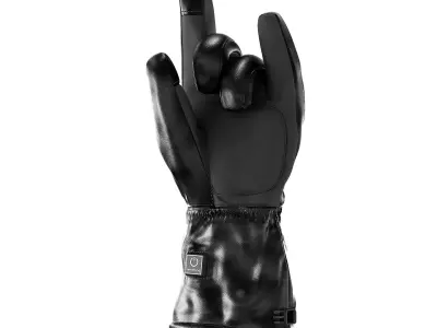 realistic glove leather Low-poly 3D model