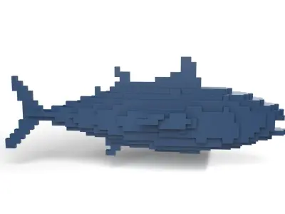 Bonito Minecraft Voxel Low-poly 3D model