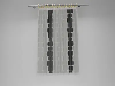 Curtain For living room and Bedroom 3D model