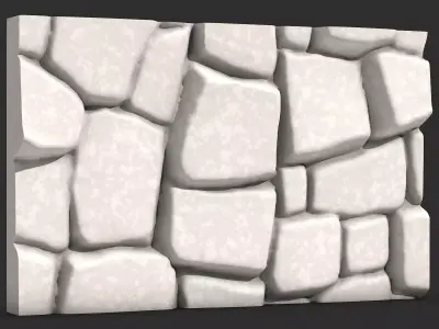 Fortress Stone Wall Module 3D print model