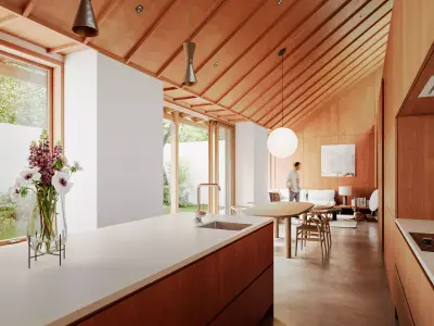 MOKU modern house - interior scenes - 3D model