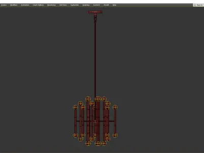 MEURICE CHANDELIER Low-poly 3D model
