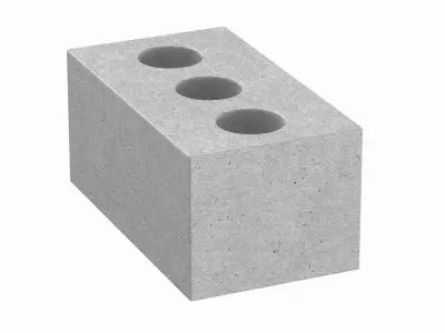 Concrete Brick 3D model