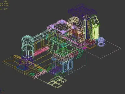 Machinery Distribution Factory - Building 32 3D model