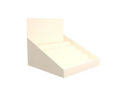 Product Display Stand Cardboard v2 003 Low-poly 3D model
