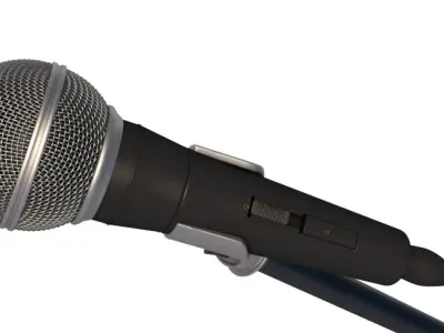 Microphone collection 3D model