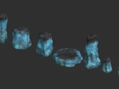 Rock Set 05 - Magic 3D model