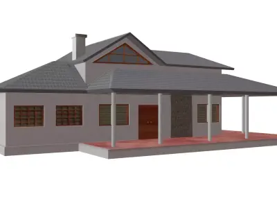 Casa lowpoly house Low-poly 3D model