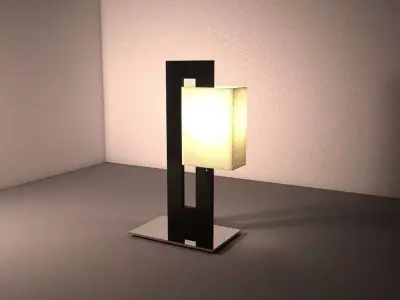 Clean and modern looking table lamp with made in 3ds Max 3D model