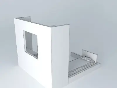luorkut room with bed and desk Free 3D model