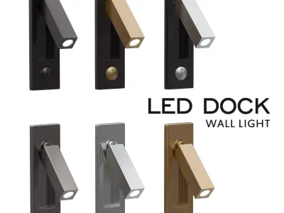 Led Dock Wall Light Low-poly 3D model