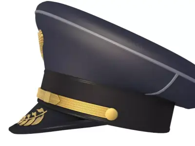 Pilot Hat 3D model