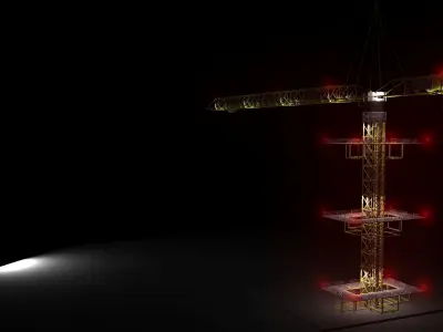 Crane light Free 3D model