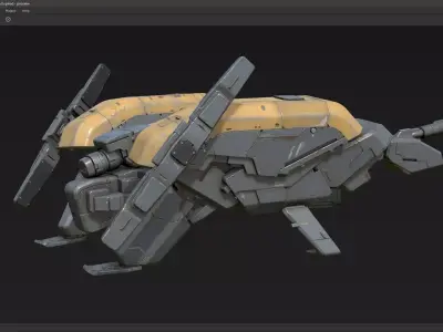 scifi-model542 robot 3D model