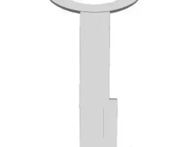 Antique Key Free 3D model